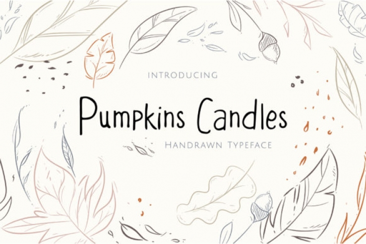 Pumpkins Candles Font Download