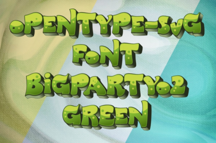 Big Party O2 Green Font Download