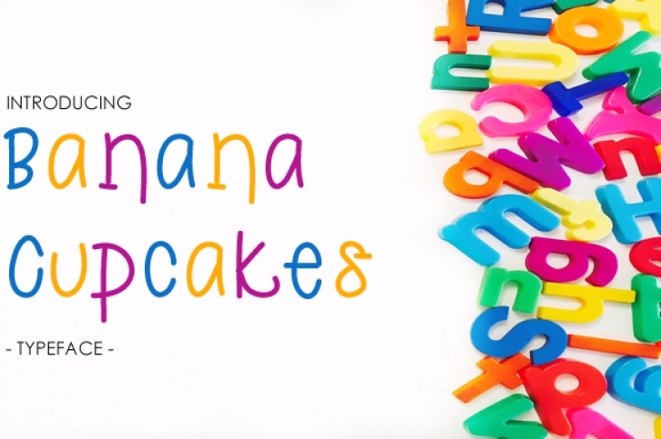 Banana Cupcakes Font Download