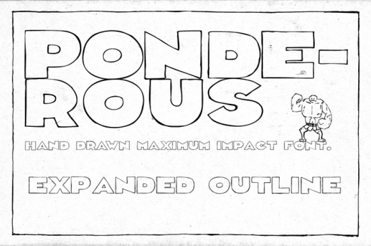 Ponderous Expanded Outline Font Download