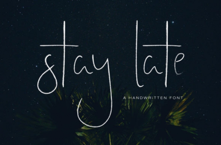 Stay Late Font Download