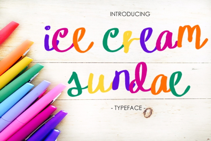 Ice Cream Sundae Font Download