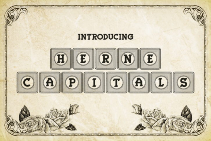 Herne Capitals Font Download