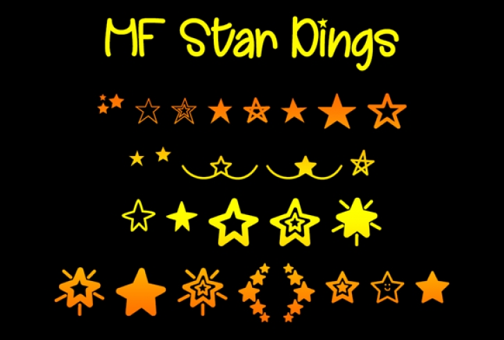 MF Star Dings Font Download