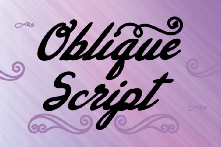 Oblique Script Font Download