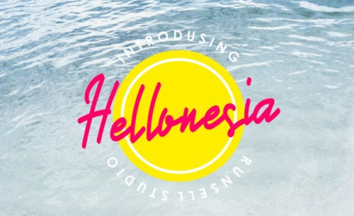 Hellonesia Font Download
