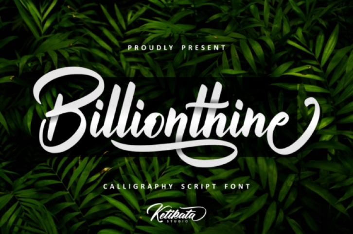Billionthine Script Font Download