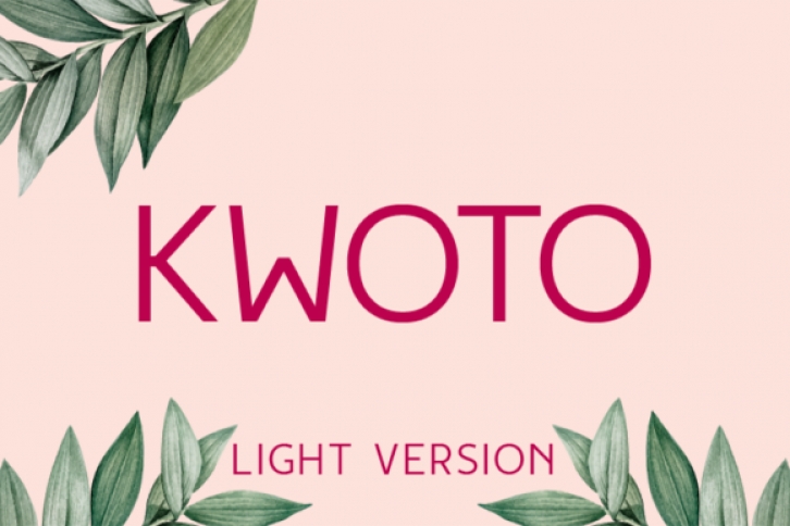 Kwoto Light Font Download