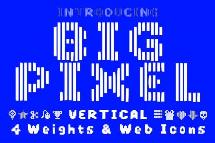 Big Pixel Vertical Font Download