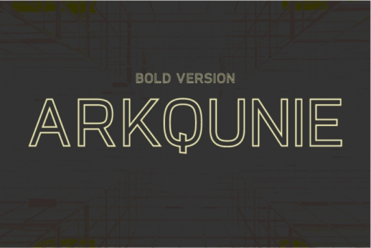 Arkqunie Outline Bold Font Download
