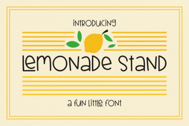 Lemonade Stand Font Download