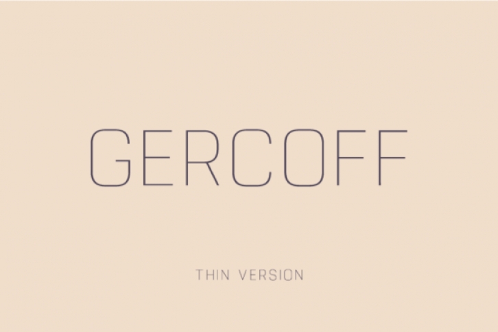 Gercoff Thin Font Download