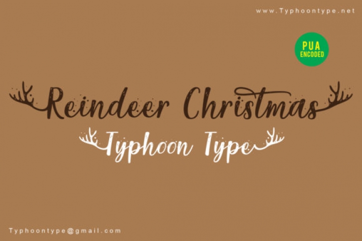 Reindeer Christmas Font Download