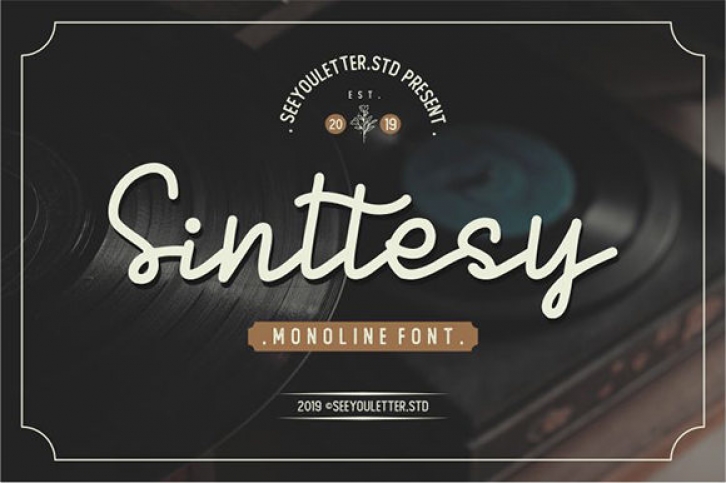 Sintessy Monoline Font Font Download