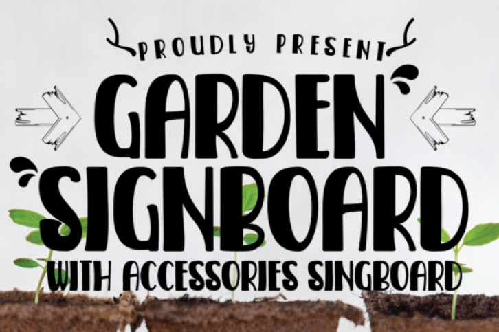 Garden Signboard Font Download