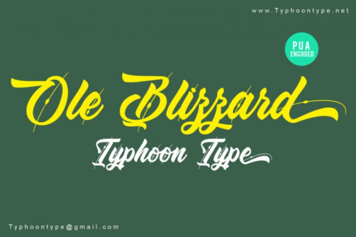 Ole Blizzard Font Download