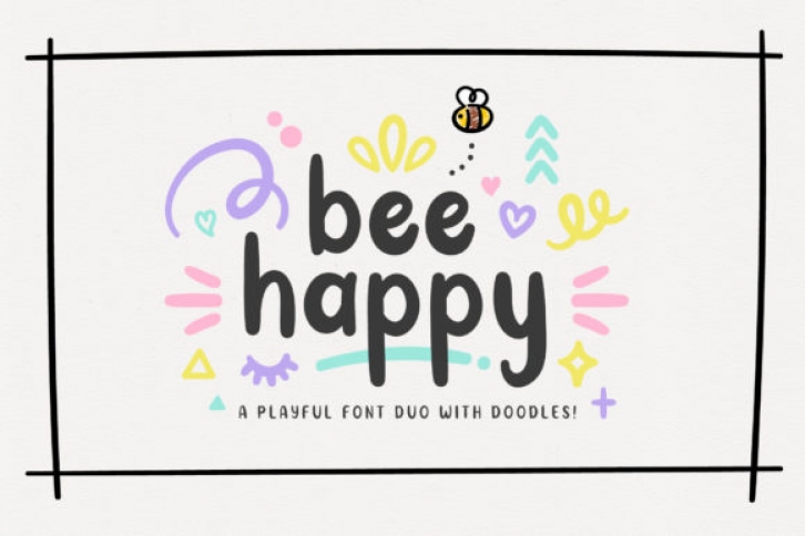Bee Happy Duo Font Download