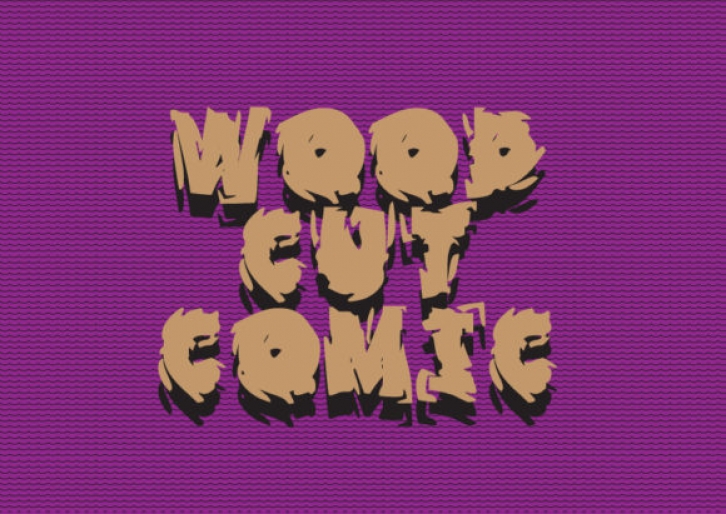 Wood Cut Comic Font Download