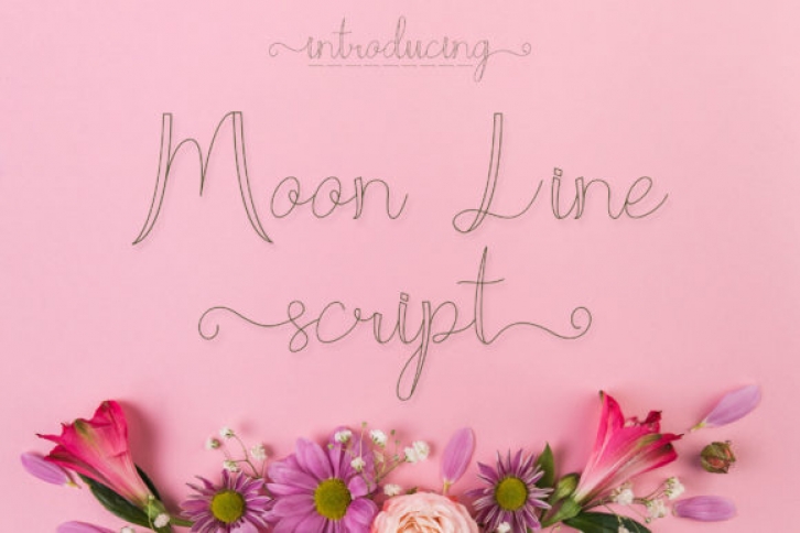 Moon Line Font Download