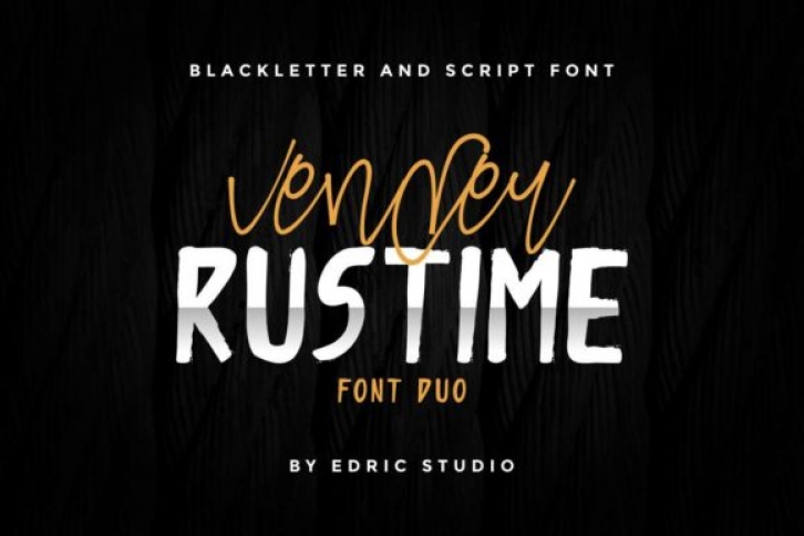Vender Rustime Duo Font Download