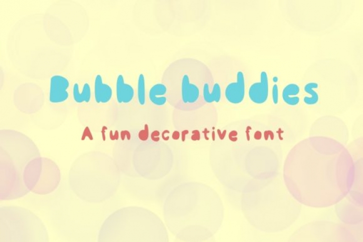 Bubble Buddies Font Download