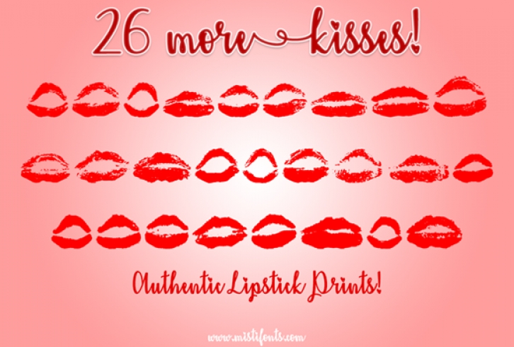 26 More Kisses Font Download