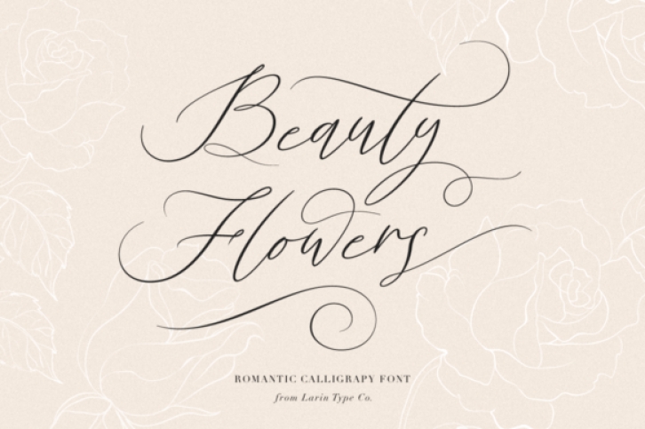 Beauty Flowers Font Download