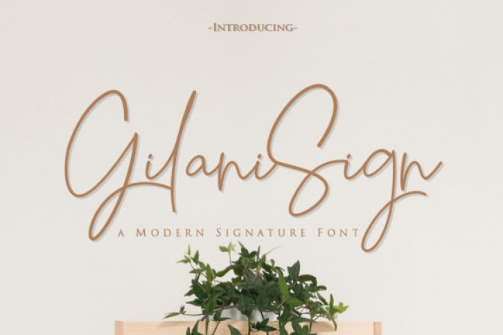 Gilani Sign Font Download