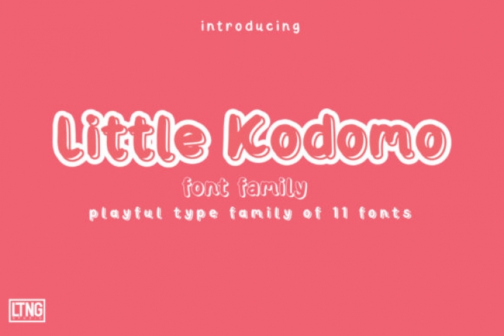 Little Kodomo-playful Type Family- Font Download