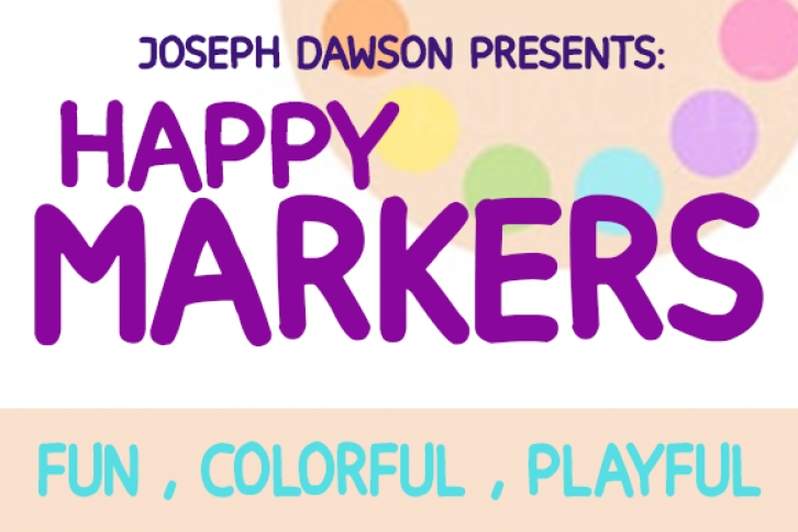 Happy Markers Font Download