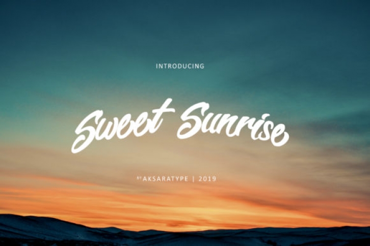 Sweet Sunrise Font Download