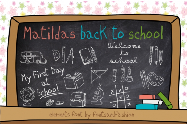 Matildas Back to School Font Download