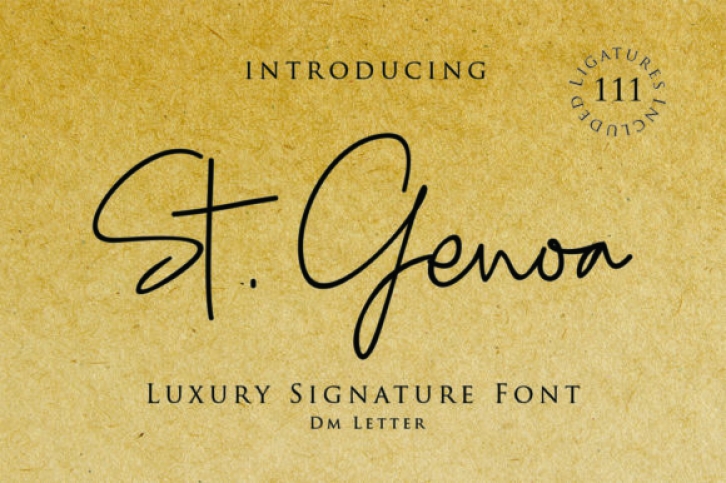 St. Genoa Font Download
