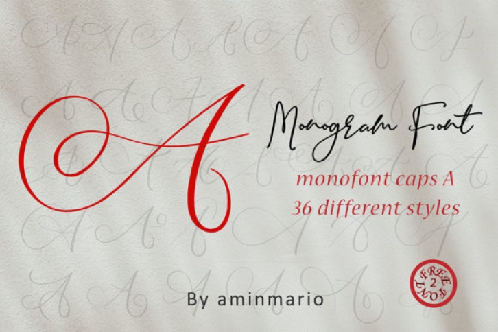 Monogram a | Monofont Caps a Font Download