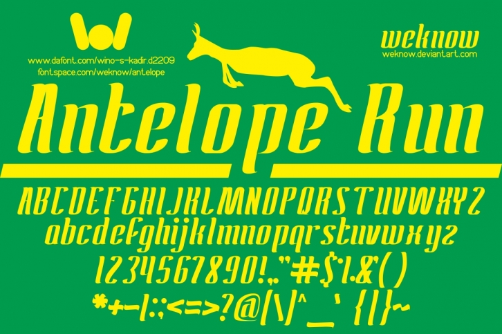 Antelope Run Font Download