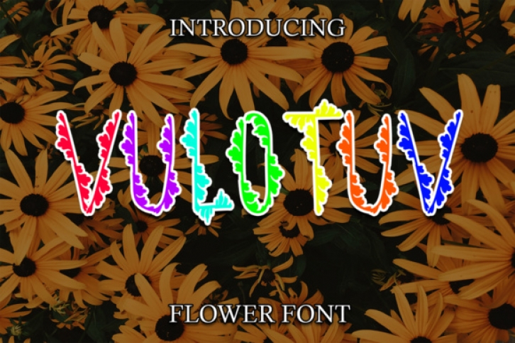 Vulotuv Flower Font Download