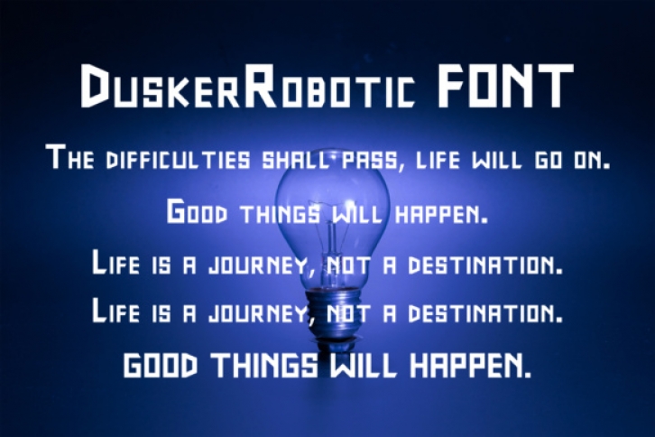 DuskerRobotic Font Download