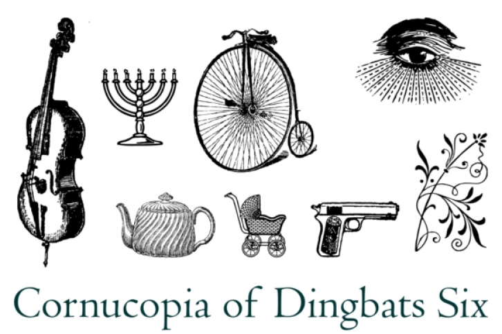 Cornucopia of Dingbats Six Font Download