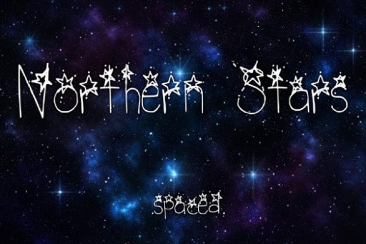 Northern Stars Spaced Font Download