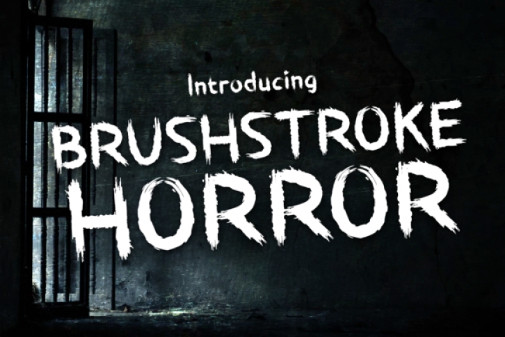 Brushstroke Horror Font Download