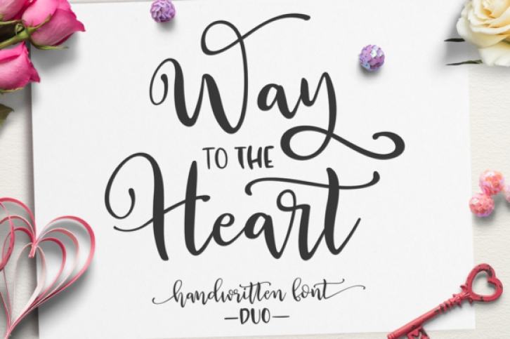 Way to the Heart Duo Font Download
