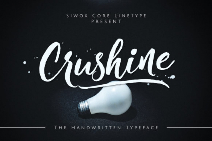Crushine Wet Font Download