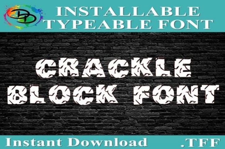 Crackle Block Font Download