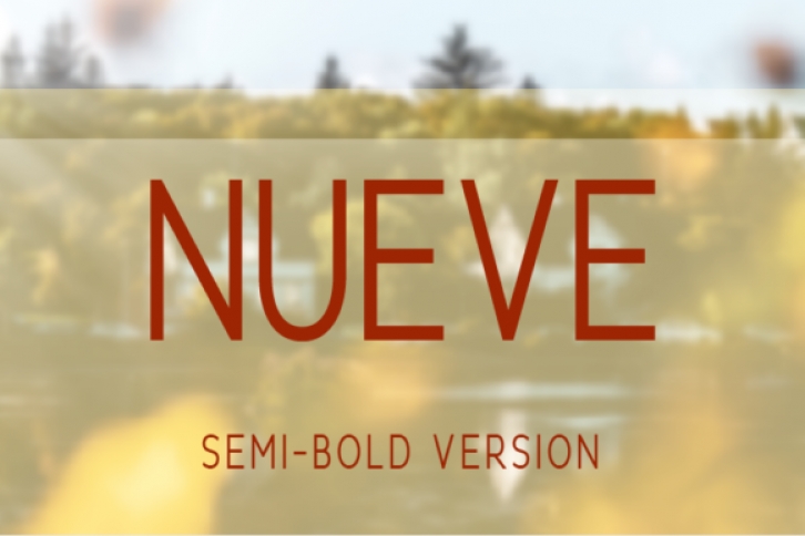 Nueve Semi-Bold Font Download