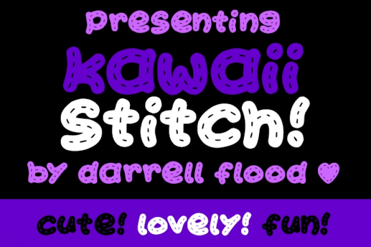 Kawaii Stitch Font Download