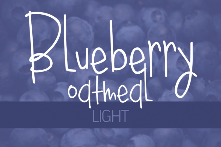Blueberry Oatmeal Light Font Download