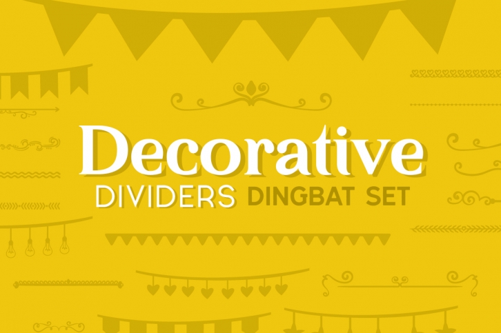 Decorative Dividers Dingbat Set Font Download