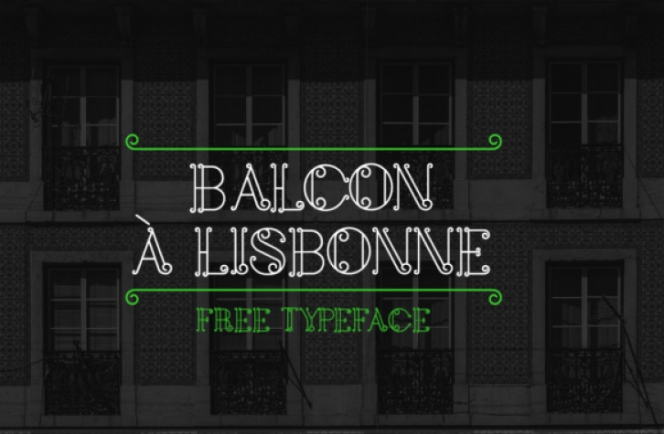 Balcon a Lisbonne Font Download