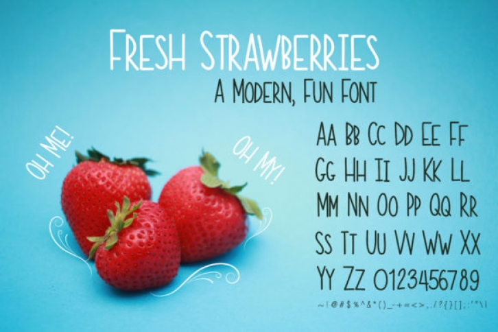 Fresh Strawberries Font Download