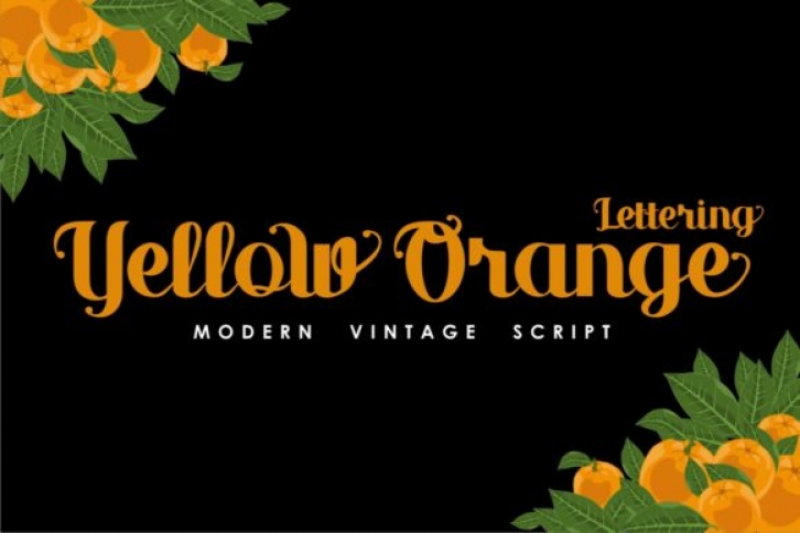 Yellow Orange Font Download